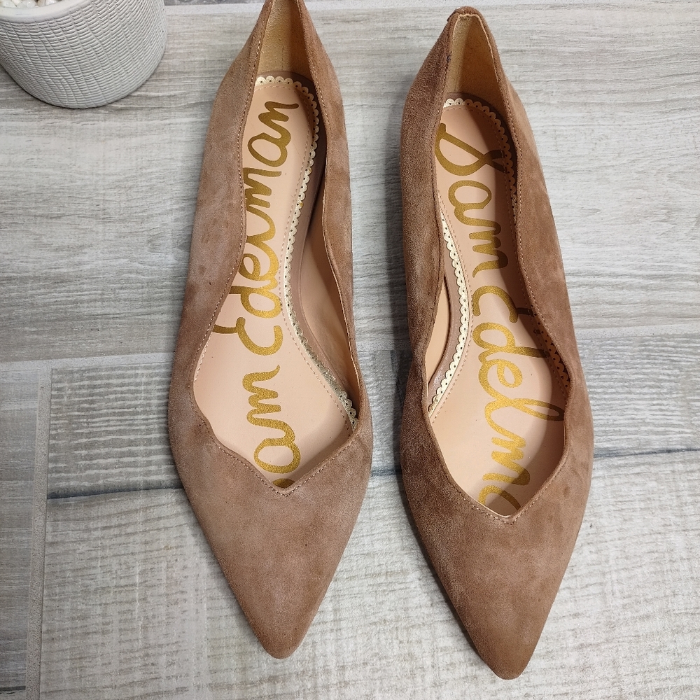 Sam Edelman Scalloped Suede Flats